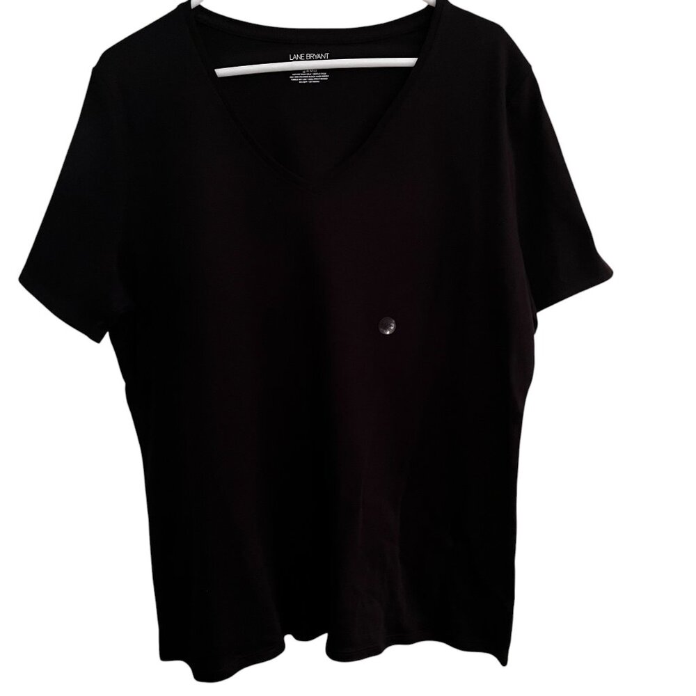 NEW} "2 For 1" - Lane Bryant Tee Shirts, Chocolate Brown & Black - Size 18-20 - Picture 6 of 10